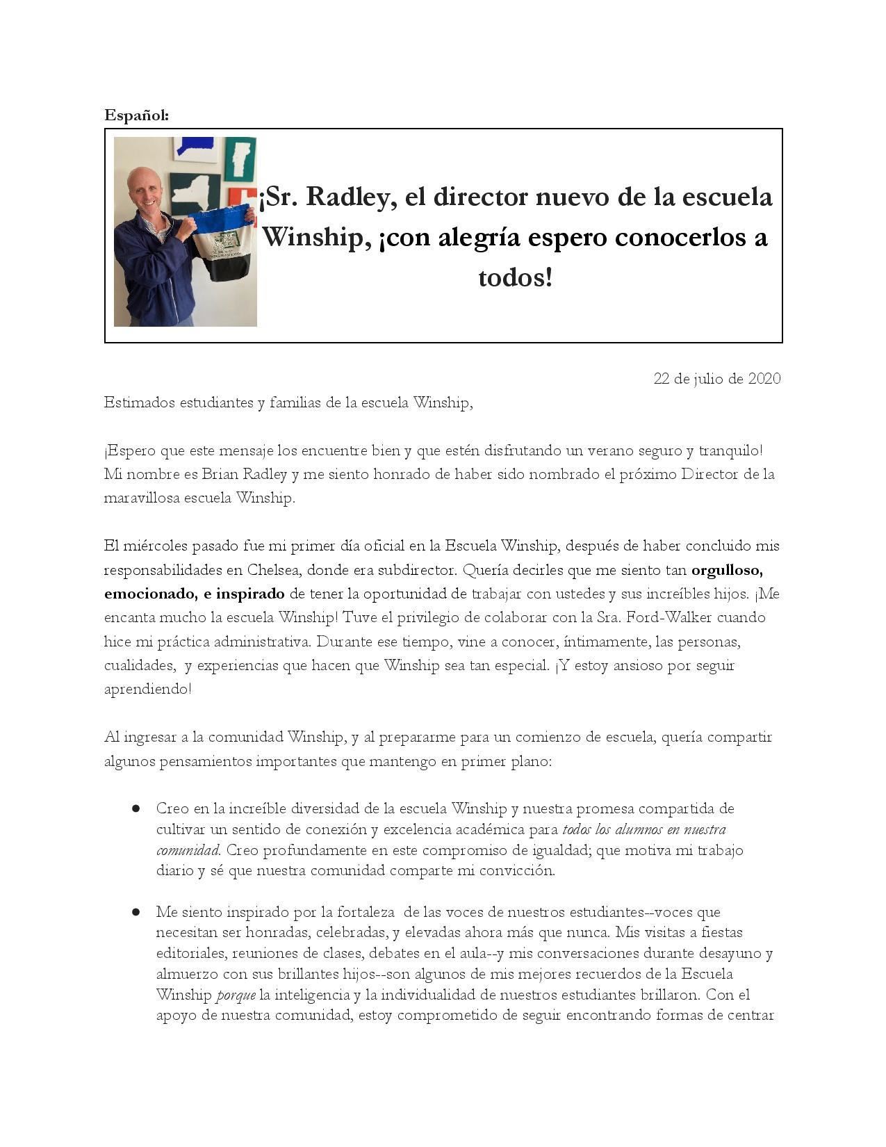 Principal Radley Letter 3 